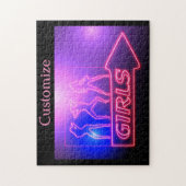 Neon Pink Girls Sign Thunder_Cove Legpuzzel (Verticaal)