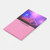 Neon Pink Girls Sign Thunder_Cove Post-it® Notes (Schuin)