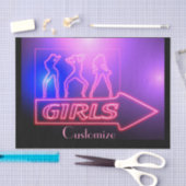 Neon Pink Girls Sign Thunder_Cove Tissuepapier (Craft)