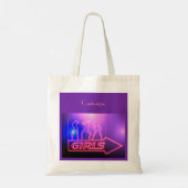 Neon Pink Girls Sign Thunder_Cove Tote Bag (Achterkant)
