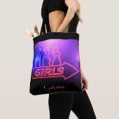 Neon Pink Girls Sign Thunder_Cove Tote Bag (Dichtbij)