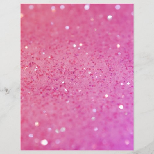 Neon Pink Glitter Sparkle Flyer (Voorkant)