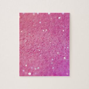 Neon Pink Glitter Sparkle Legpuzzel
