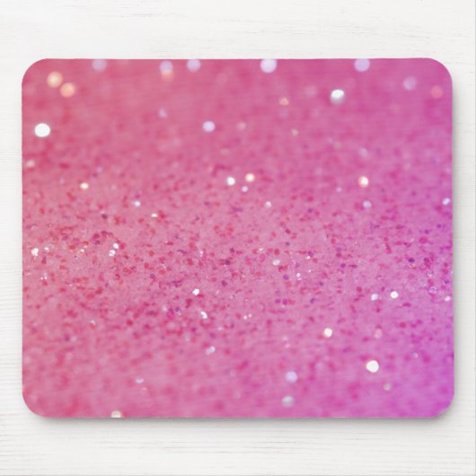 Neon Pink Glitter Sparkle Muismat (Voorkant)