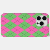 Neon Pink Green Diagnostic Geometric Y2K Patroon Case-Mate iPhone Case (Achterkant (horizontaal))