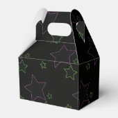 Neon Pink Green Glow Party Stars Snoep Favor Box Bedankdoosjes (Voorkant Zijde)