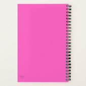 Neon Pink Jaar & Volume Journal Notitieboek (Achterkant)