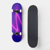 Neon Pink Lightning Persoonlijk Skateboard (Voorkant)