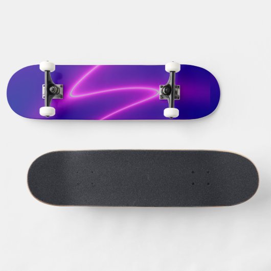 Neon Pink Lightning Persoonlijk Skateboard (Horizontaal)