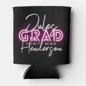 Neon Pink Lights Klasse van 24 Graduation Party Blikjeskoeler (Voorkant)