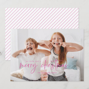 Neon Pink Making Spirits Heldere Gekke Kerst Kaart