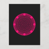 Neon Pink Mandala Briefkaart -  (Voorkant)