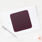 Neon Pink Mandala Square Sticker - (Envelop)