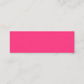 Neon Pink Mini Visitekaartje (Voorkant)