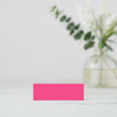 Neon Pink Mini Visitekaartje (Staand voorkant)