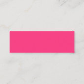 Neon Pink Mini Visitekaartje (Achterkant)