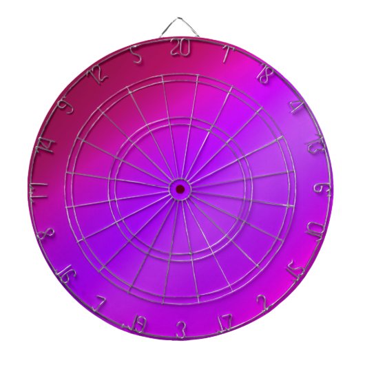 Neon Pink Ombre Dartbord (Voorkant)