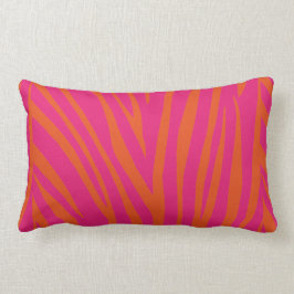 NEON PINK ORANJE ZEBRA STRIPES ACHTERGROND WALLPAP KUSSEN