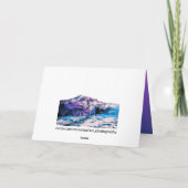 Neon Pink Paars Mountain Mt. Rainier Washington Kaart (Achterkant)