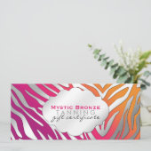 Neon Pink & Paarse Zebra Print Cadeaus (Staand voorkant)