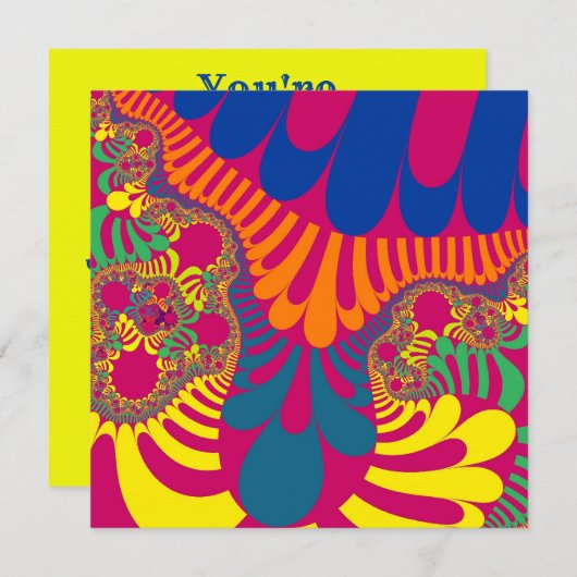 Neon Pink Rainbow Mod Kaart (Voorkant / Achterkant)