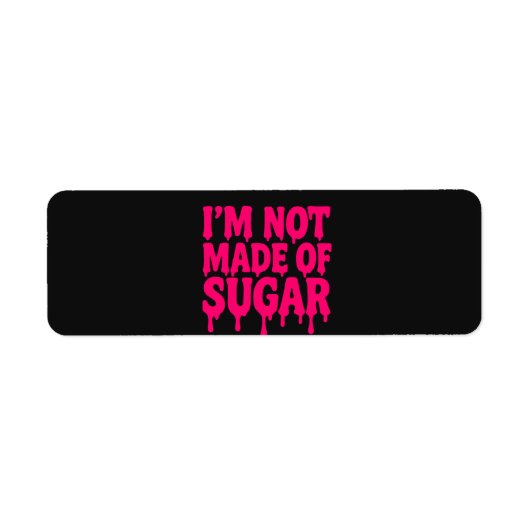 Neon Pink Retourlabels (zwart) – Etiket (Voorkant)