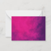 Neon Pink Smoke Flat Note Kaart – Notitiekaartje (Voorkant)