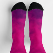 Neon Pink Smoke Gradient Crew Sokken -  (Top)