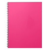 Neon Pink Spiral Notitieboek (Voorkant)