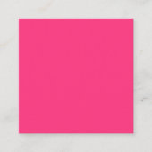 Neon Pink Square Visitekaartje (Voorkant)