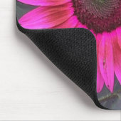Neon Pink Sunflower Mousepad Muismat (Hoek)