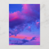Neon Pink Sunset Briefkaart (Voorkant)