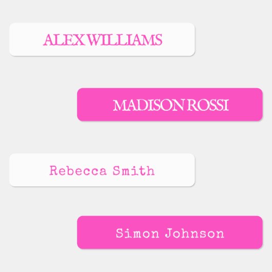 Neon Pink-typemachine | Waterdichte naamlabels Labels (Groep)