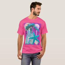 Neon Pink Vaporwave/Seapunk Aesthetisch, Dolphin