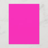 NEON PINK (vaste kleur) ~ Briefkaart (Voorkant)
