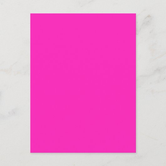 NEON PINK (vaste kleur) ~ Briefkaart (Voorkant)