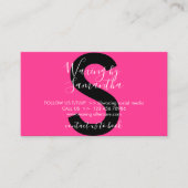 Neon Pink Waxen na zorg Visitekaartje (Voorkant)