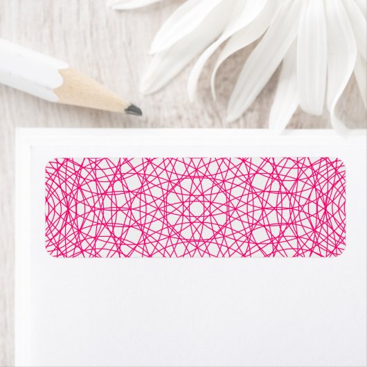 Neon Pink Web Adresetiketten – Etiket (Insitu)
