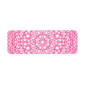 Neon Pink Web Adresetiketten – Etiket (Voorkant)