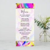 Neon Pink Yellow BrusExplosion Art Menu (Staand voorkant)