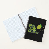 Neon Pixel Art Citroen Deluxe Notitieboek (Binnen)
