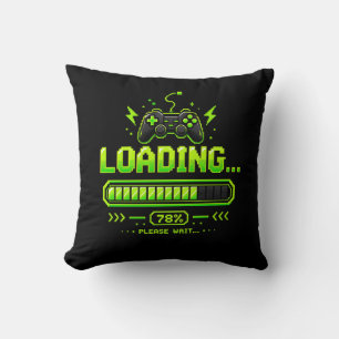 Neon Pixel Art Gamer Controller Kussen
