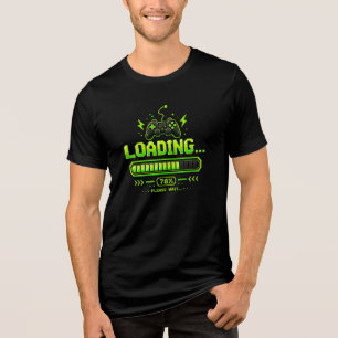 Neon Pixel Art Gamer Controller Tri-Blend Shirt