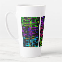 Neon Pixel Art Raster