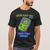 Neon Pixel Bay T-shirt (Voorkant)
