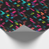 Neon Pixel Brick Cadeaupapier (Hoek)