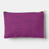 Neon Pixel Buffalo Check Pink Navy Etui (Achterkant)