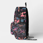 Neon Pixel Fusie Bedrukte Rugzak (Rechts)