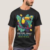 Neon Pixel Jungle T-shirt (Voorkant)
