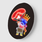 Neon Pizza Pie Clock Grote Klok (Hoek)